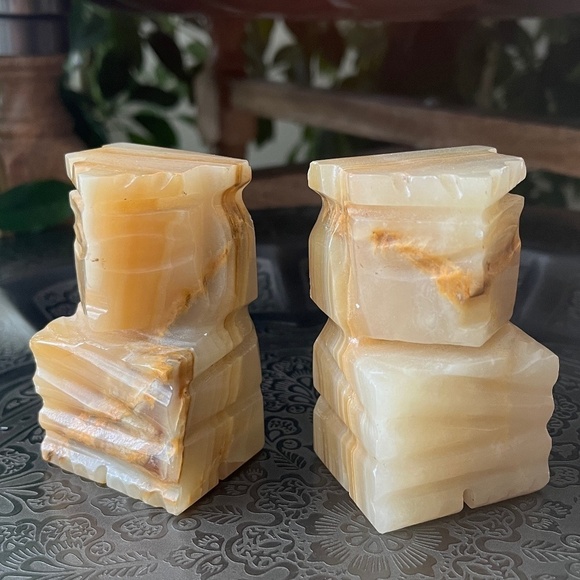Miniature Onyx Aztec Bookends - Picture 2 of 9
